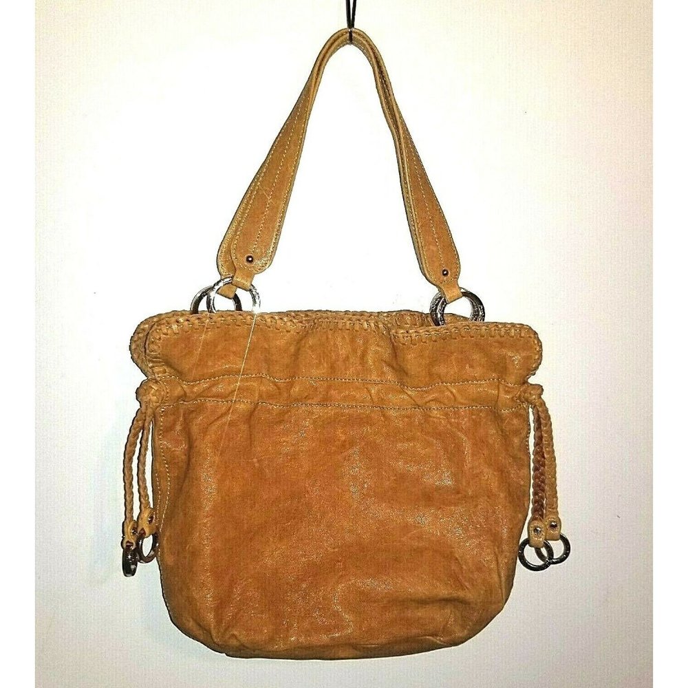 Junior Drake leather handbag with tassels